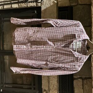 Frank & Eileen Red and White Plaid Shirt